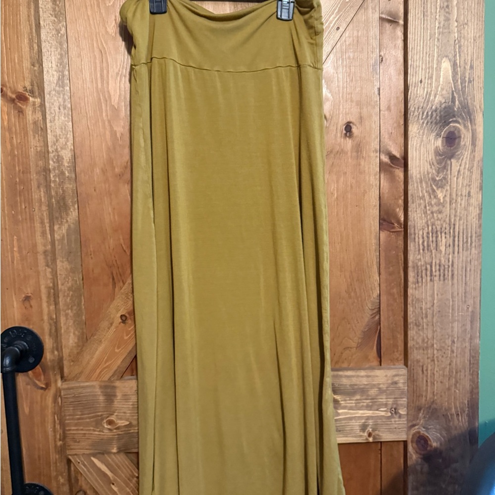 Azules Mustard Maxi Skirt